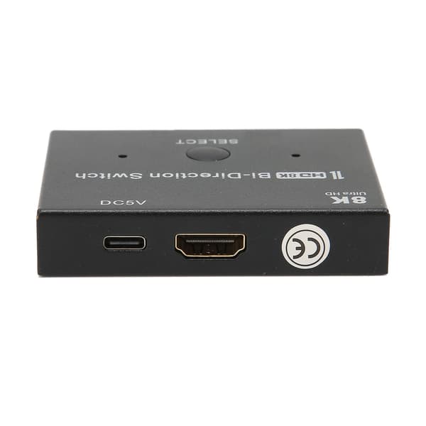 HD Multimedia Interface Switch 48 Gbps 2x1/1x2 Bidirectional Splitter Supports 8K 60Hz/30Hz 4K 120Hz/60Hz