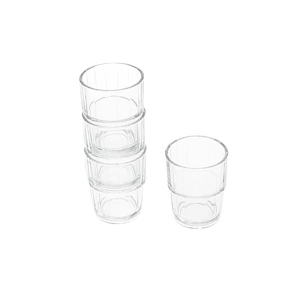 Maku Stapelbara Dricksglas 6-pack – Tål Maskindisk och Spara Utrymme