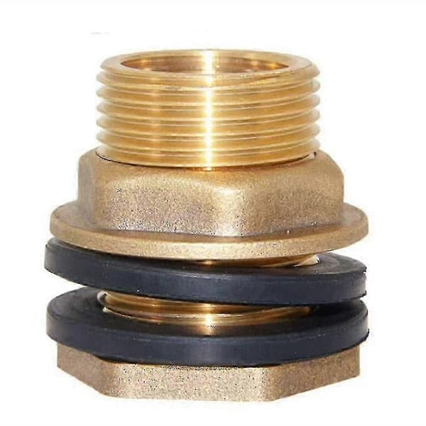 1\" hunn 1-1/4\" hann solid messing vanntankkobling skottankbeslag - slitesterk rørleggeradapter