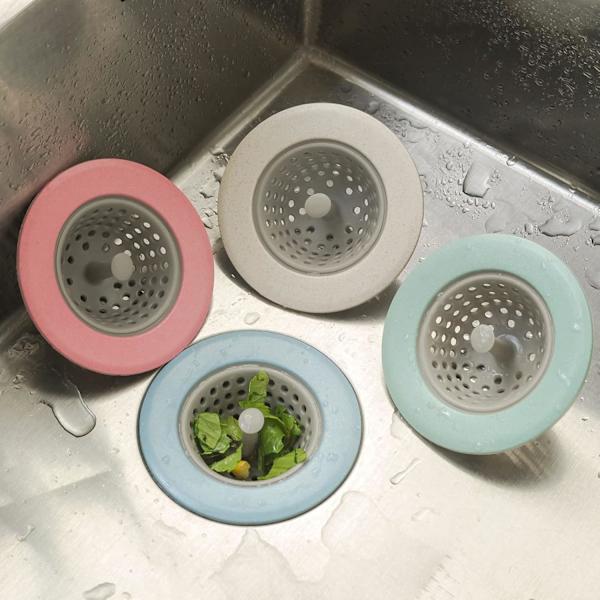 4-pack Silicone Kitchen Sink Strainer, 4.5\" Diameter Large