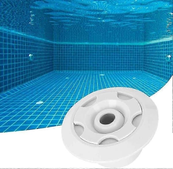 2 tum 360° roterbart vitt runt massagemunstycke för poolspa-tillbehör