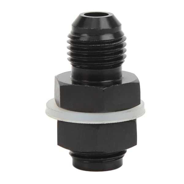 Fuel Cell Coupling with PTFE Washer Black Anodized 6061-T6 Aluminum Alloy Connector for Most Fluids AN6