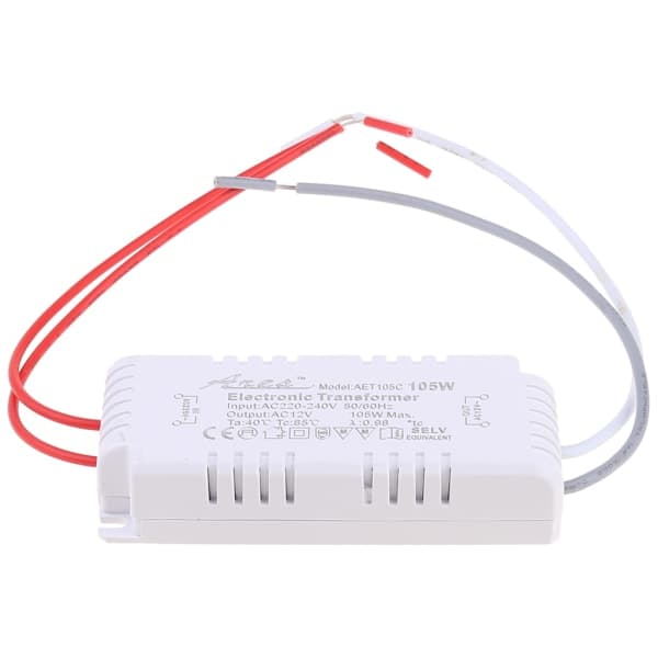 AC 12V 105W Halogen Driver Lys LED Strøm Elektronisk Transformator Ny