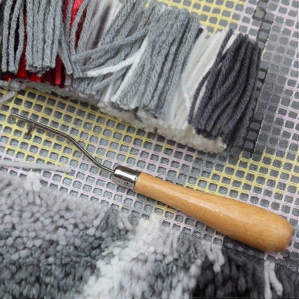 9 deler bøyd heklenålsett med lås, verktøy for dreadlocks
