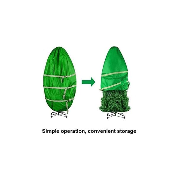 Christmas Tree Storage Bag - Dust Cover - Built-in Drawstring - Artificial Christmas Tree Decoration - Waterproof - Lockable - Large Bag