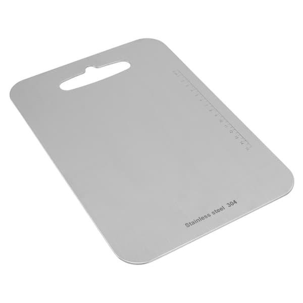 Double-Sided Cutting Board 304 Stainless Steel Easy Cleaning for Cooking Kitchen S