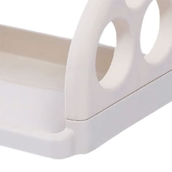 Multifunctional Kitchen Shelf Corner Shelf Dish Rack 2-Layer Perforated Plastic Spice Rack