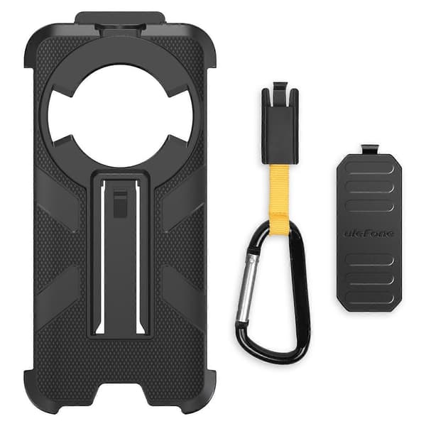 För Ulefone Power Armor 16 Pro / Power Armor 16S Ulefone Telefonfodral med Bältesklämma och Karbinhake