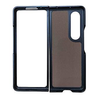 Krokodille-tekstureret PU-læderetui til Samsung Galaxy Z Fold4 (grøn)