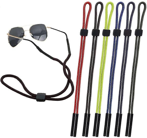6 stk solbrillestropper, brilleholder solbrillestropp, brillestropp