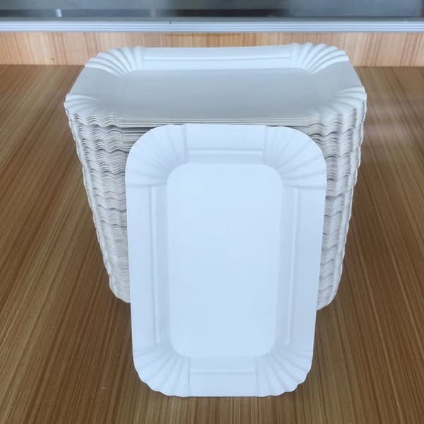30-pack vita kartongbrickor - Serveringsbrickor för bakverk/äggmuffins/måltidspaket