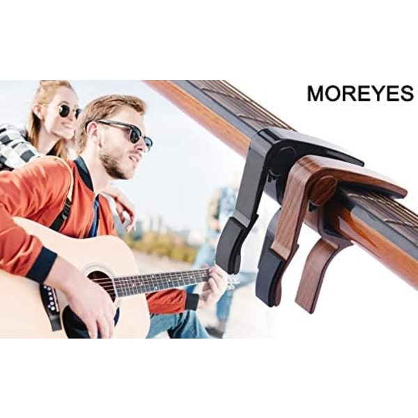 3-pack gitarr capo, gitarr capo för akustisk och elektrisk gitarr