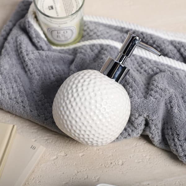 Sæbedispenser Golfbold Lotionflaske Keramisk Flydende Badeværelsesindretning Hvid-golf - White-golf
