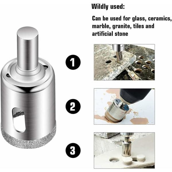 15 diamantbor til granitkeramiske fliser 6-50mm