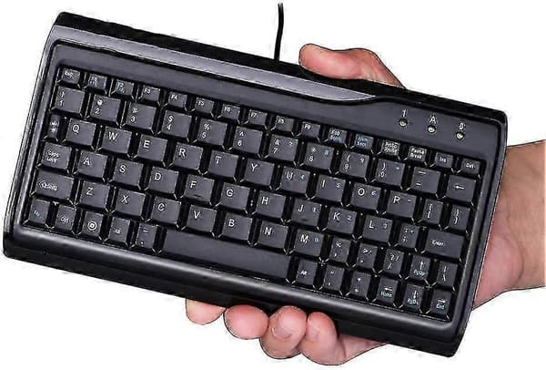 Fullstørrelse 78 Taster Super Mini Kablet Tastatur, Bærbart for Datamaskin, Bærbar PC, Mac Notebook (Profesjonell