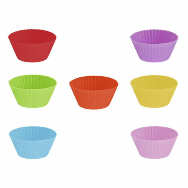24-pack Silikon Muffinsform Bakform Muffinsset (Svart)