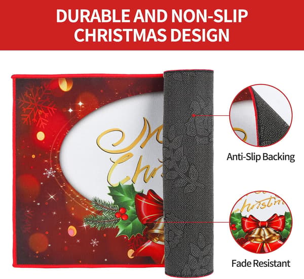 40cm x 60cm Juletreteppe Dørmatte Sklisikker Dørmatte Innendørs Og