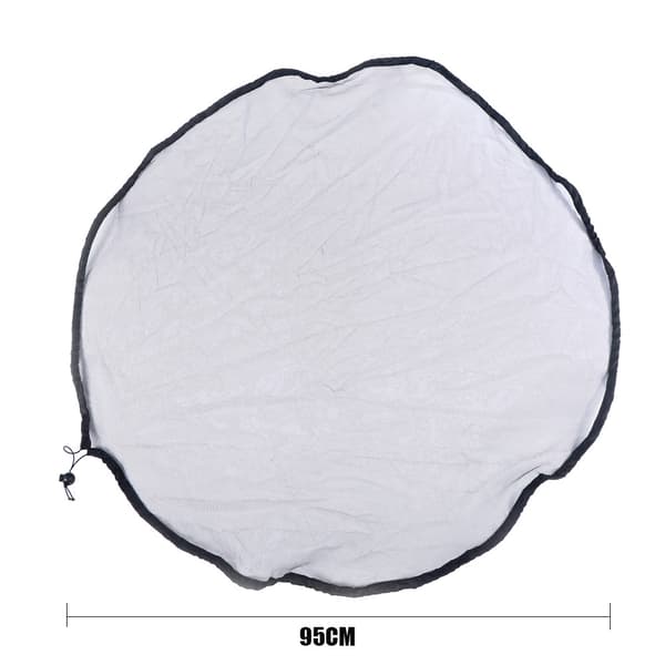 (97 cm diameter sort) Regnvandsbeholder-net, regnvandstønde-net, regnvandstønde-net låg, regnvandsbeholder, regnvandstønde-net til udendørs have