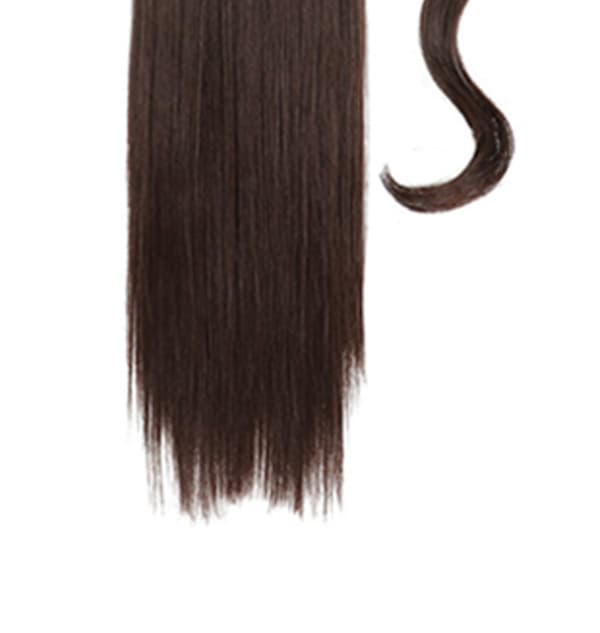 Rett hår hestehale Lang brun wrap-around hårforlengelse Hestehale for jenter 21,7 tommer