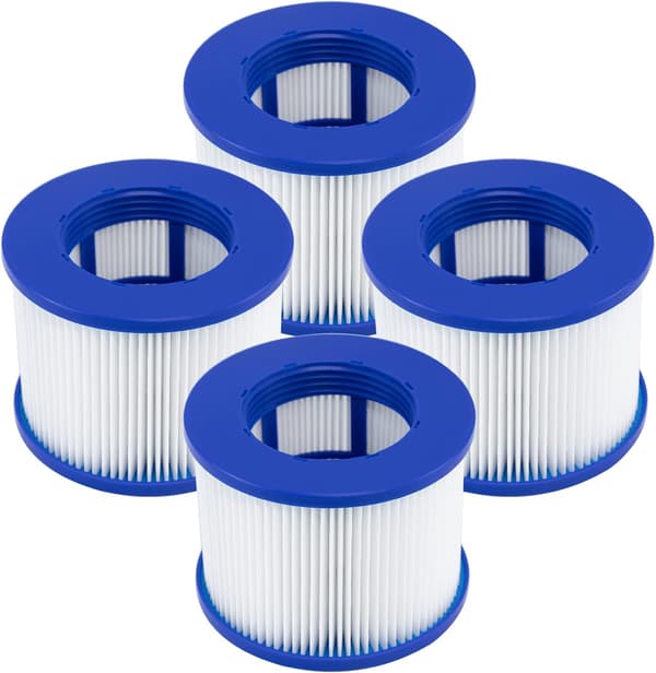 Indskrunings-spafilter, filterpatron til Clever Spa, 75 x 100 mm filter, filterpatron til spa. (4)