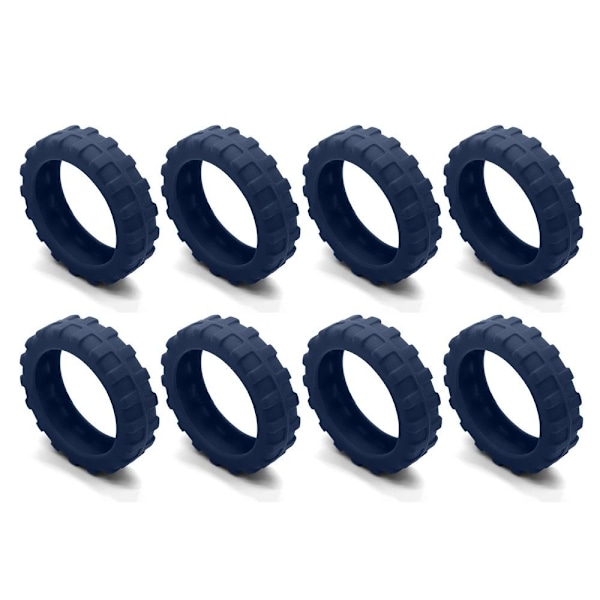 8 kpl/setti Matkatavarapyörän pyörät Kengät Matkalaukun pyöränsuojukset Harmaa Gray 8Pcs-8Pcs