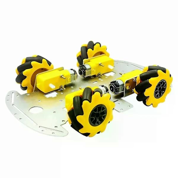 Mecanum-pyörä monisuuntainen robottiauton alustasarja 4 kpl TT-moottoreilla Arduinoon Raspberry Pi DIY -lelunosiin