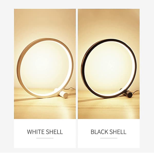 Designer Rund Bordlampe 25cm Rund Led Rund Moderne Design Dæmpbar Sengelampe Til Soveværelse Stue