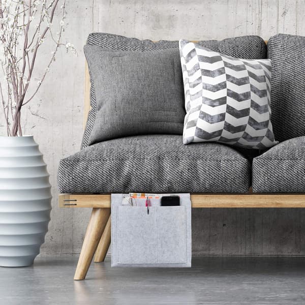 Lys grå - 32*20*10cm, sengeoppbevaring, filt, kan henges, 5 rom, sofaoppbevaring