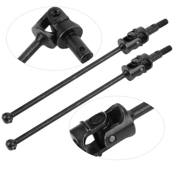 Universal drivaksel 108015 RC-dele tilbehør passer til HSP 1/10 RC-bil 94111 94108 sort