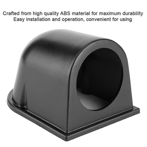 52mm/2in Enkelthulls Målerholderkopp Universal Svart Bilinstrumentpanel Målerpod