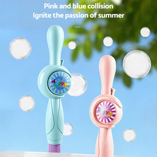 Elastic Mist Bubble Wand Toy For Kids Interactive Mist Bubble Machine For Adults Bubble Machine Blue Blue