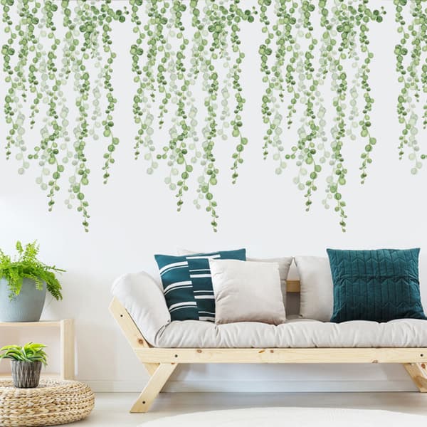 Gröna Växter (2 Arkki, 30*90cm) Eukalyptus Seinätarra Vinranka_tfrf