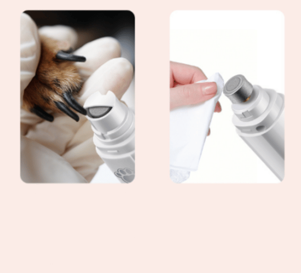Electric Dog Nail Grinder with LED Light, Suitable for Small, Medium, and Large Dogs