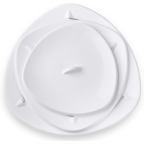 Hopfällbar 3-vånings serveringsbricka: Dekorativ design som viks ihop, en elegant bricka för smörgåsar, kakor, ostskivor och charkuterier
