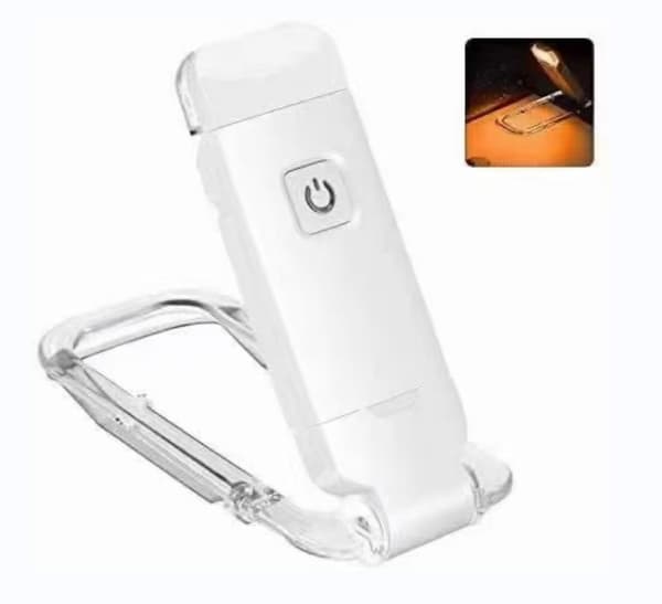 USB-leselys, oppladbar LED-boklampe med leselys f