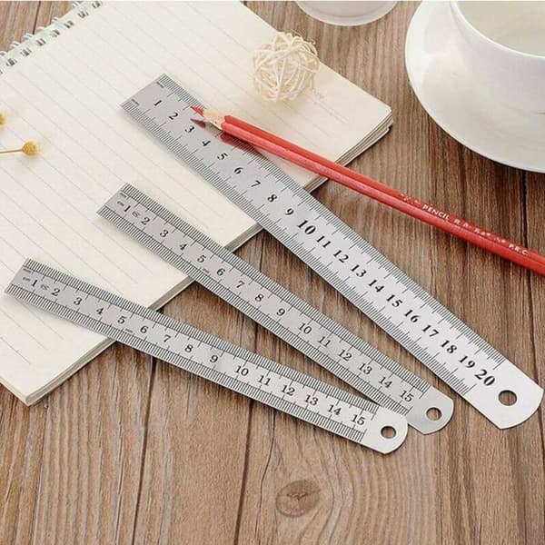 Metric Steel Ruler - 15cm, 20cm, 30cm, 3pcs.