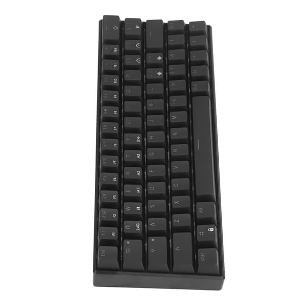 Mechanical Keyboard 64 Keys Wireless 2.4G BT3.0 5.0 Type C Wired Connection Ergonomic Design Black Mechanical Keyboard Blue Switch