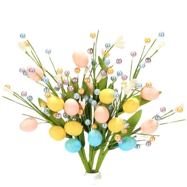 Påskeæg gren (enkelt gren) 40 cm, påskedekoration, minimalistisk blomsterpynt
