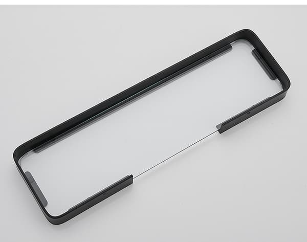 Drill-free shower shelf wall-mounted bathroom shelf with storage organizer rust-proof no damage tempered glass aluminum space for kitchen accessories