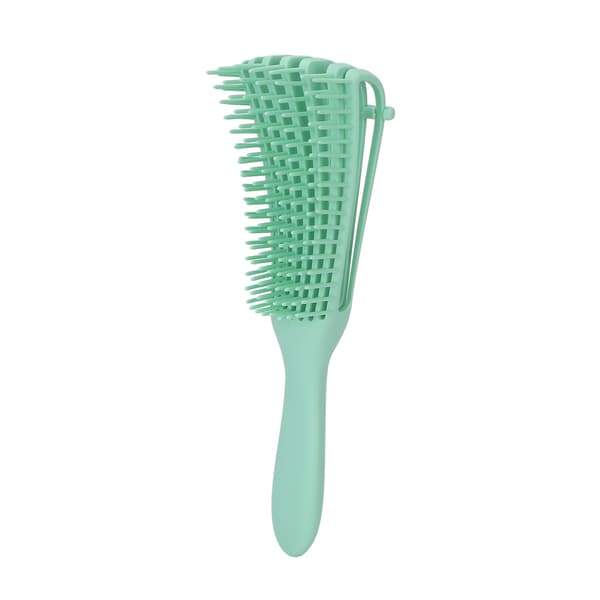 Detangling Brush Comfortable Practical Safe Reliable Matte Handle Compact Portable Hairdressing Tool for Hair Salon Mint Green