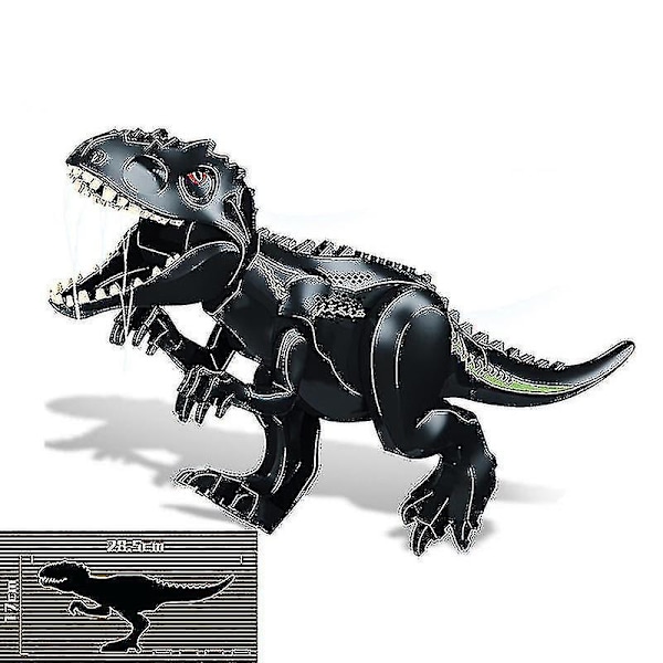 Jurassic Toy Dinosaur Building Blocks T-rex Quetzalcoatlus Spinosaurus Action Figures Lasten Lelut Velociraptor