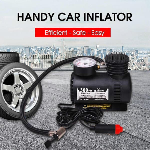 Elektrisk kompressor, portabel, 300 Psi, elektrisk däckpump