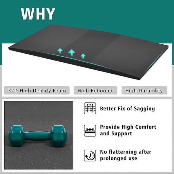Sagging Mattress Support, Fixes Sagging Beds, High-Density Foam Insert for Sagging Bed Repair, 47 x 25 x 2 Inches, 1 Pc