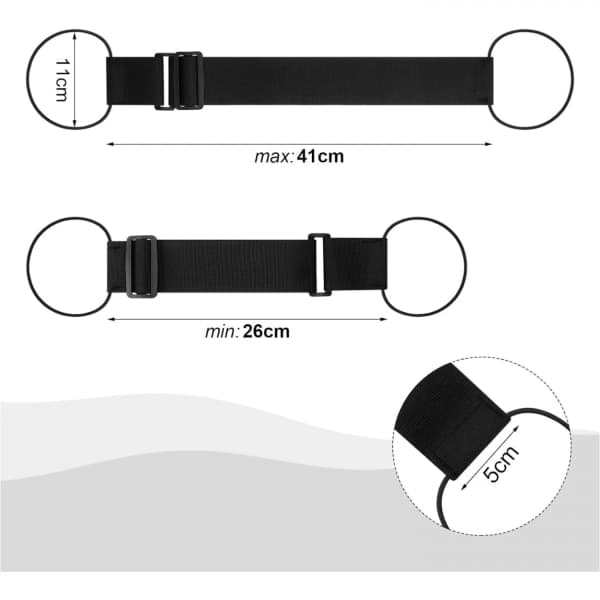 Elastisk fastgørelsesrem til bagage, justerbar elastisk bagagerem, kufferteremme bagagerem, nylon bagageremme til kufferter 2 stk 2 stk 2pcs