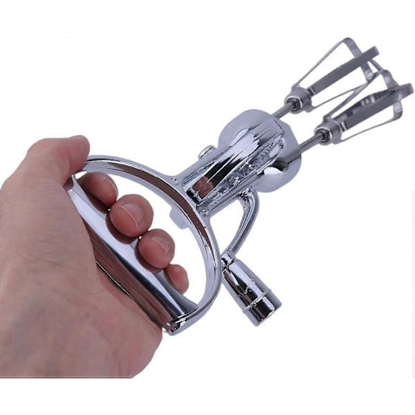 Egg Whisk Double Whisking Manual Egg Beater High-Efficiency Mixer with Handle for Mixing and Stirring Practical Egg Whisk