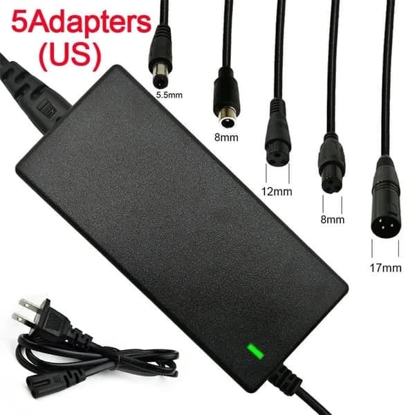 Universal 42V 2A Lithium Batterioplader Balancecykel El-scooter Strømadapter3-FA-