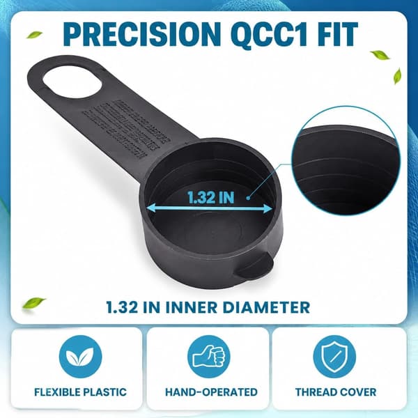 6-pak QCC1 Propantank Støvhætter (1,32\" Indvendig Diameter)