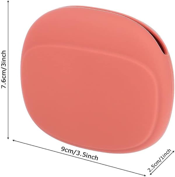 Two-piece data cable organizer bag (red and green), silicone storage box cute earphone storage box, portable data cable earphone storage box key bo