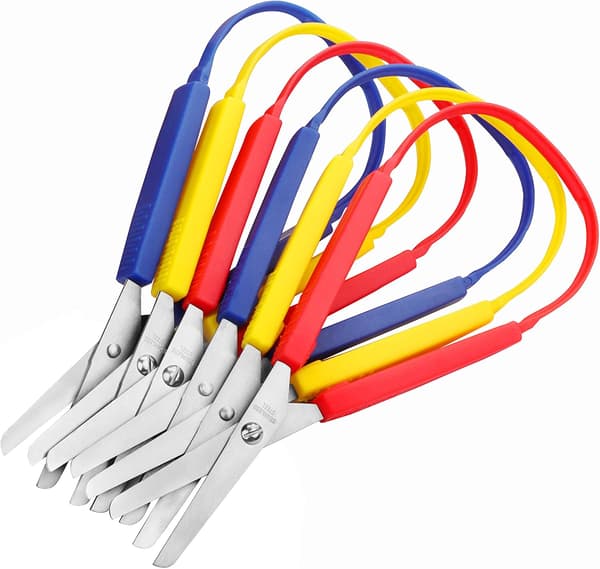 6 lasten sakset, 20 cm - Oikea- ja vasenkätiset sakset