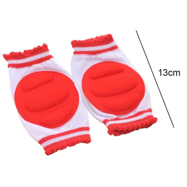Babyns halkfria knäskydd Andningsbara Baby Crawling Red KLB